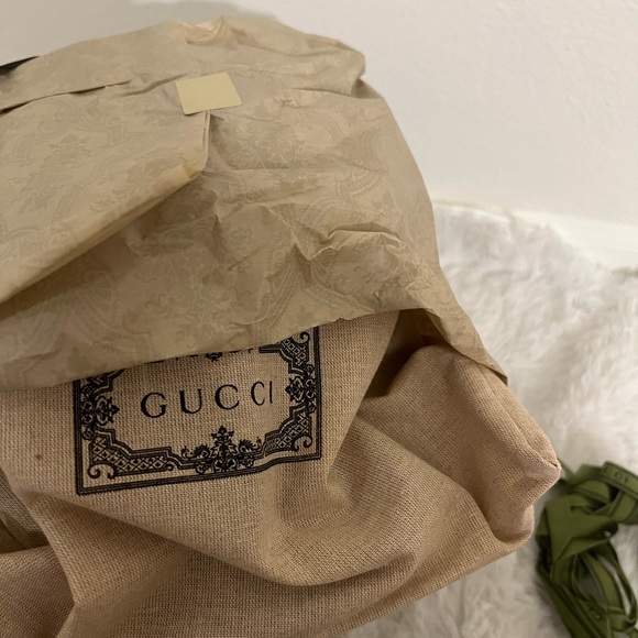 GUCCI- ORIGINAL GG CANVAS BASEBALL HAT WITH WEB - Picture 2 of 4